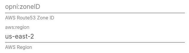 Zone and Region Settings