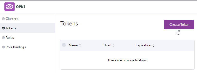 Token UI Screenshot